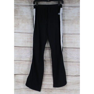 VINTAGE Instant Action Womens Size Small Wide Leg Sweatpants Black Drawstring